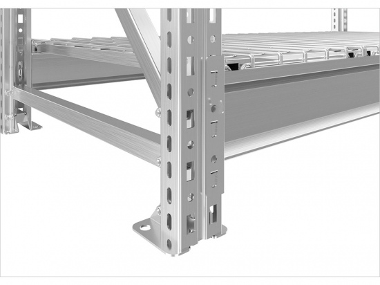 Стеллаж металлический MS Pro 250/150x60/4 с сетчатыми полками